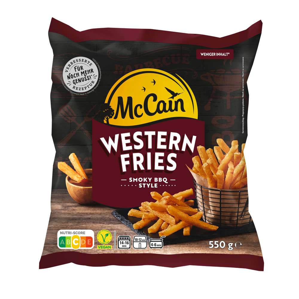 Produktabbildung McCain Western Fries Smoky BBQ Style, tiefgekühlt