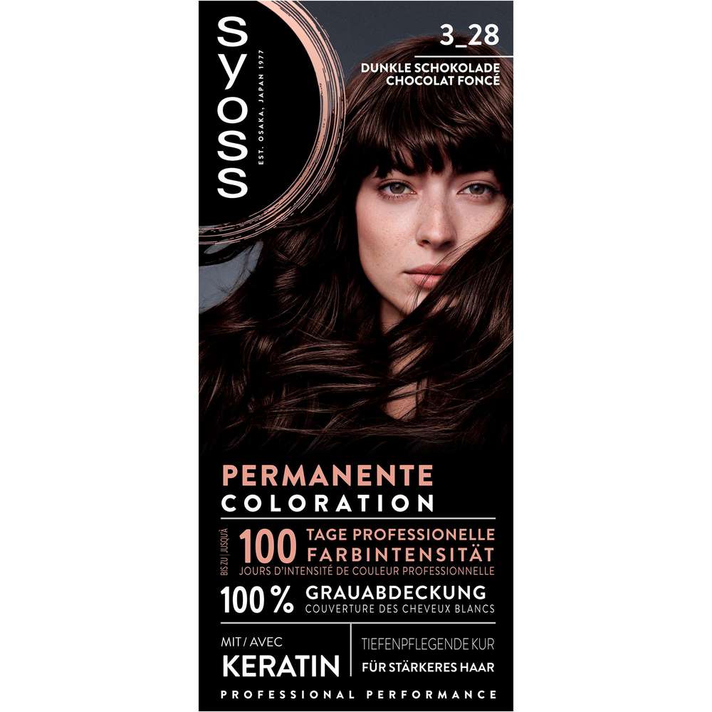 Produktabbildung Syoss Haarfarbe 3_28 Dunkle Schokolade