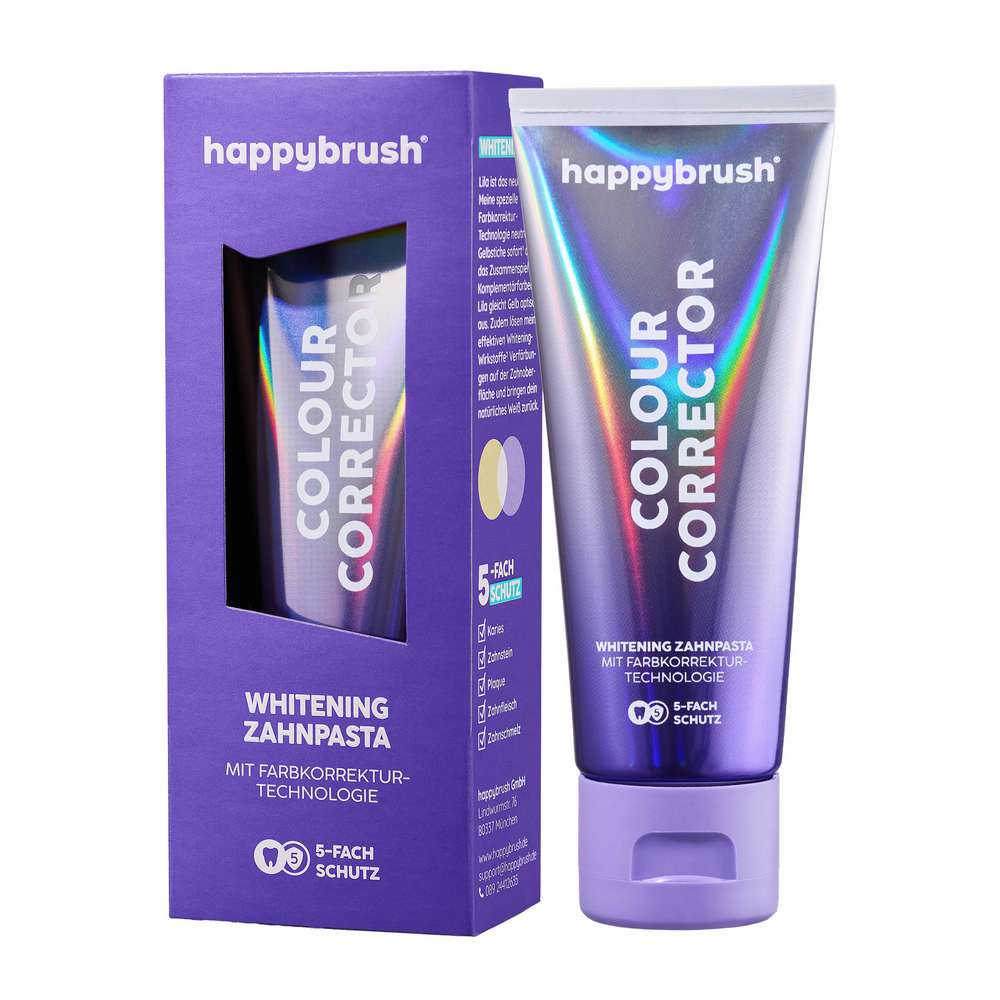 Produktabbildung Happy Brush Zahncreme Colour Corrector