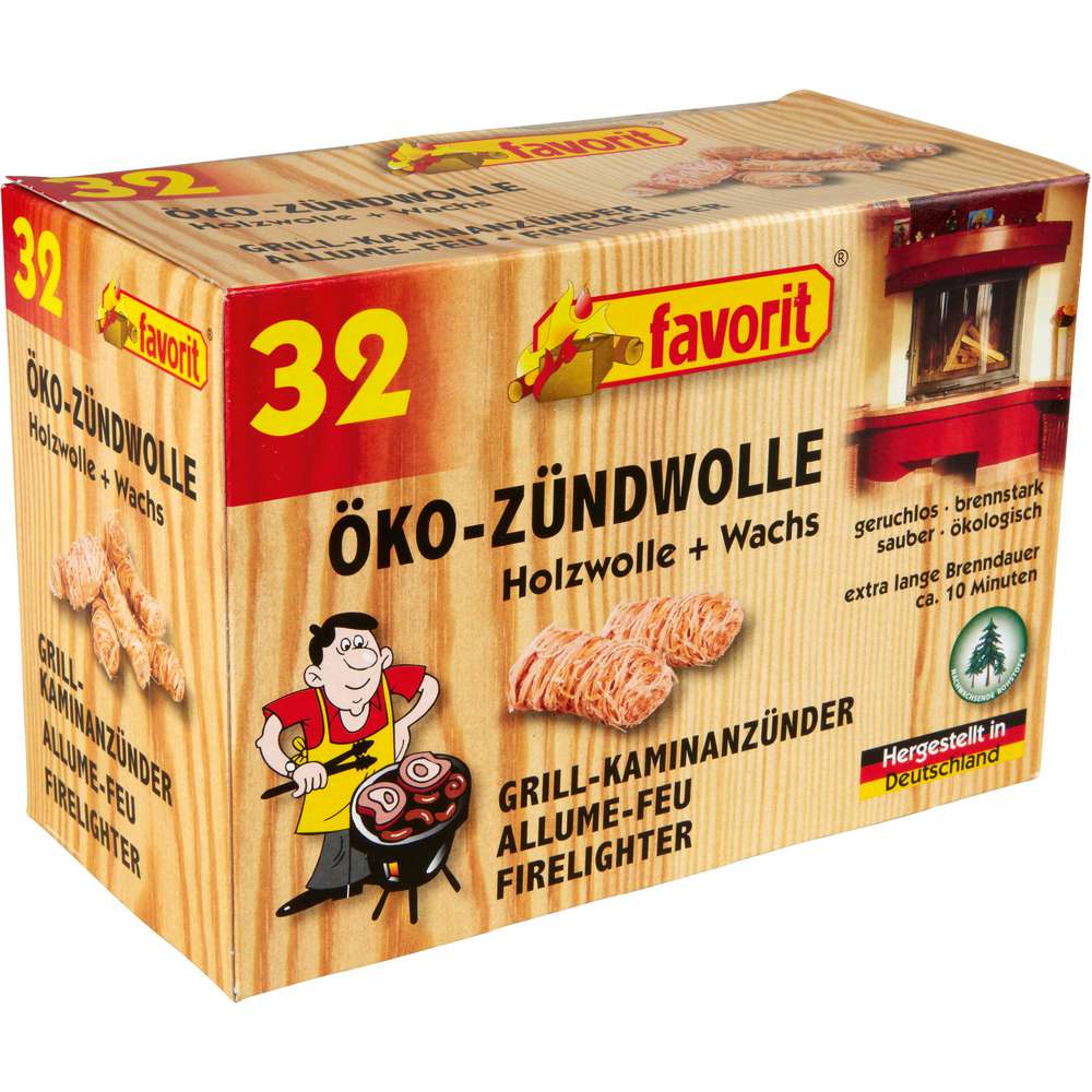 Produktabbildung Favorit Öko-Zündwolle, 32 Stk