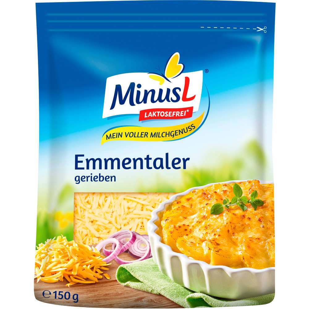Produktabbildung Minus L Emmentaler gerieben, laktosefrei