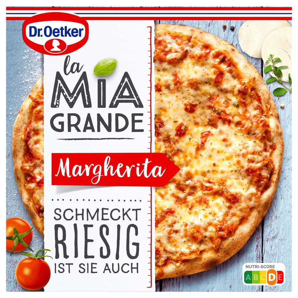 Produktabbildung Dr. Oetker Pizza La Mia Grande Margherita, tiefgekühlt