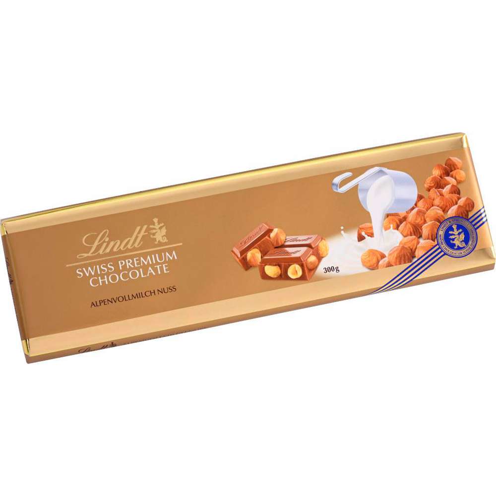 Produktabbildung Lindt Tafelschokolade, Alpenvollmilch Nuss