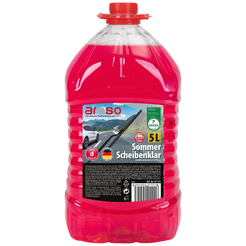 Produktabbildung Aroso Sommer Scheibenklar 5 Liter, Duft Kirsche