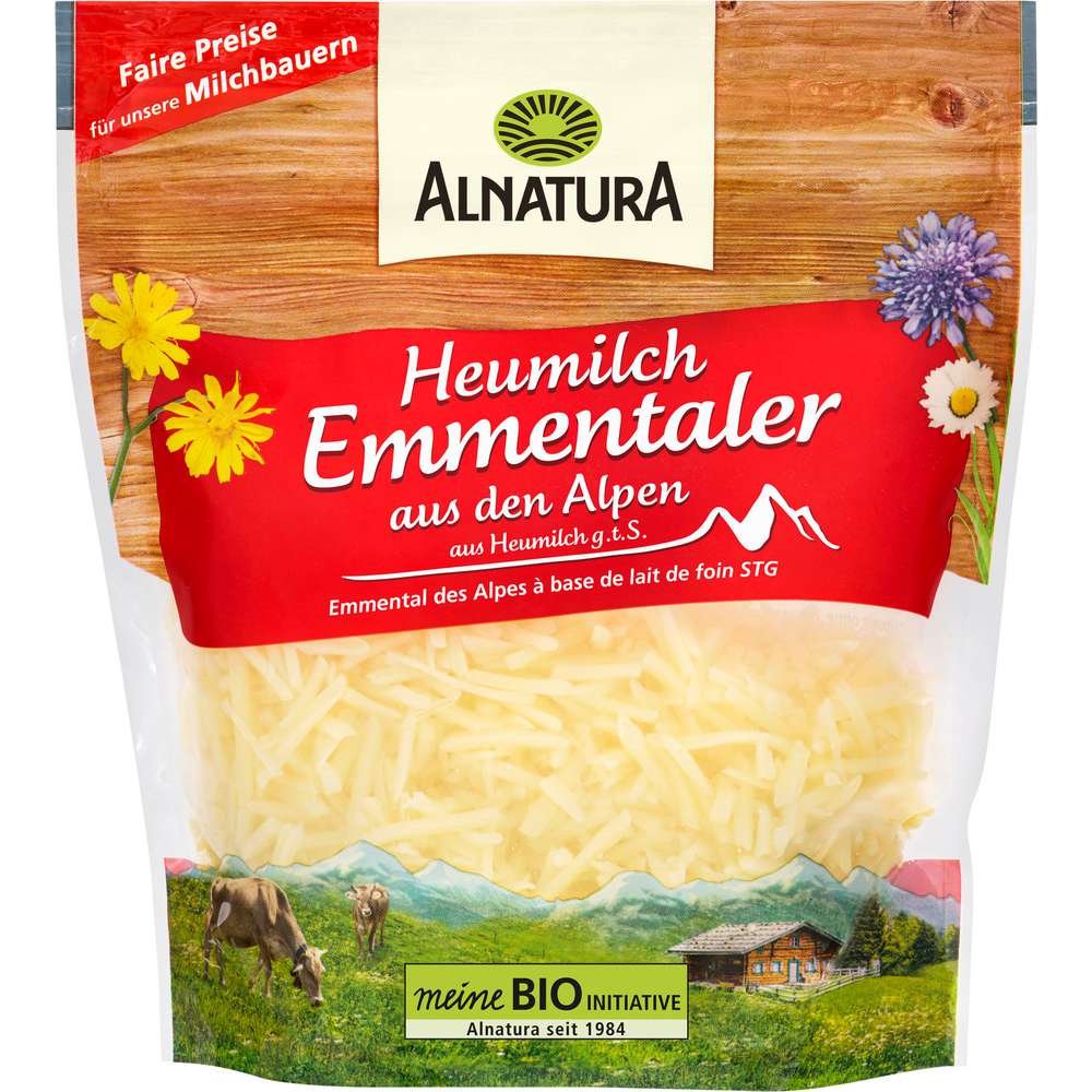Produktabbildung Alnatura Bio-Emmentaler, gerieben
