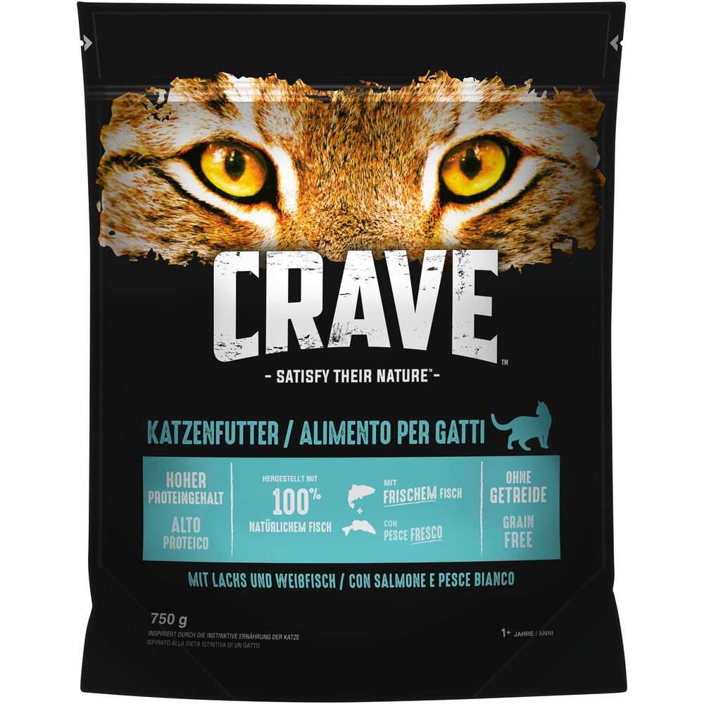 Produktabbildung Crave Katzen-Trockenfutter, Lachs/Weißfisch