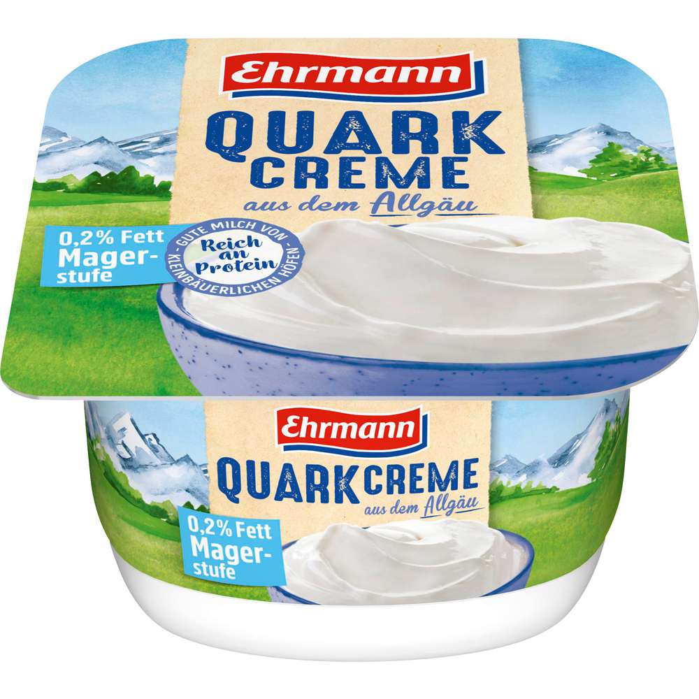 Produktabbildung Ehrmann Quark Creme 0,2% Fett