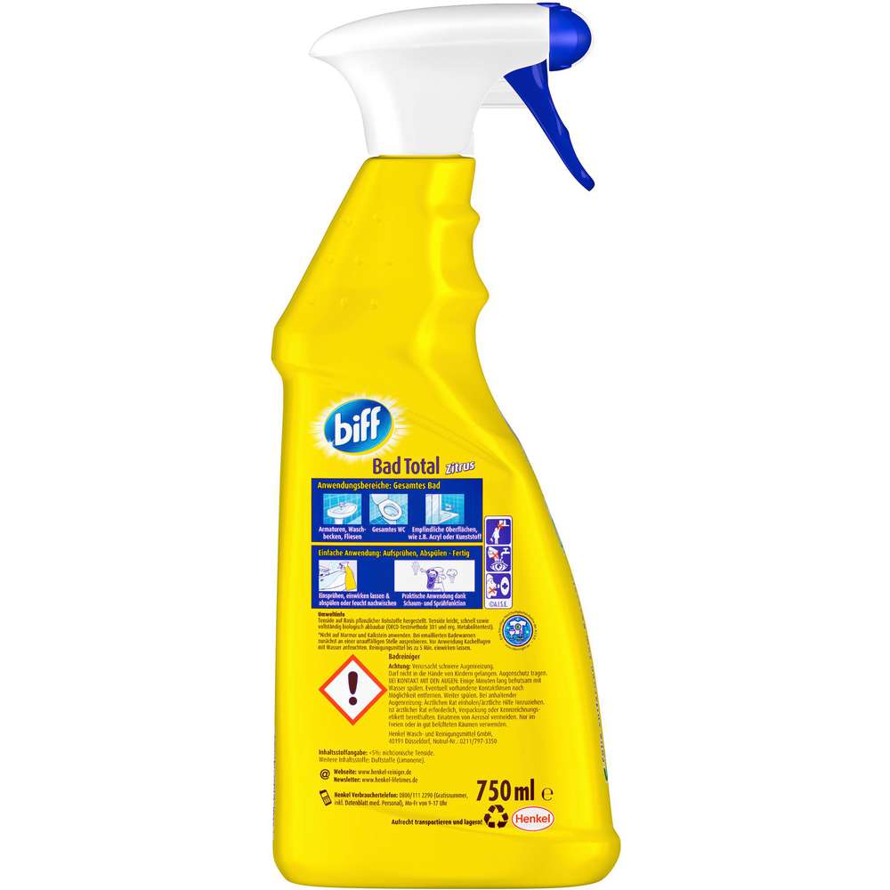 Produktabbildung Biff Bad Total Reiniger, Zitrus