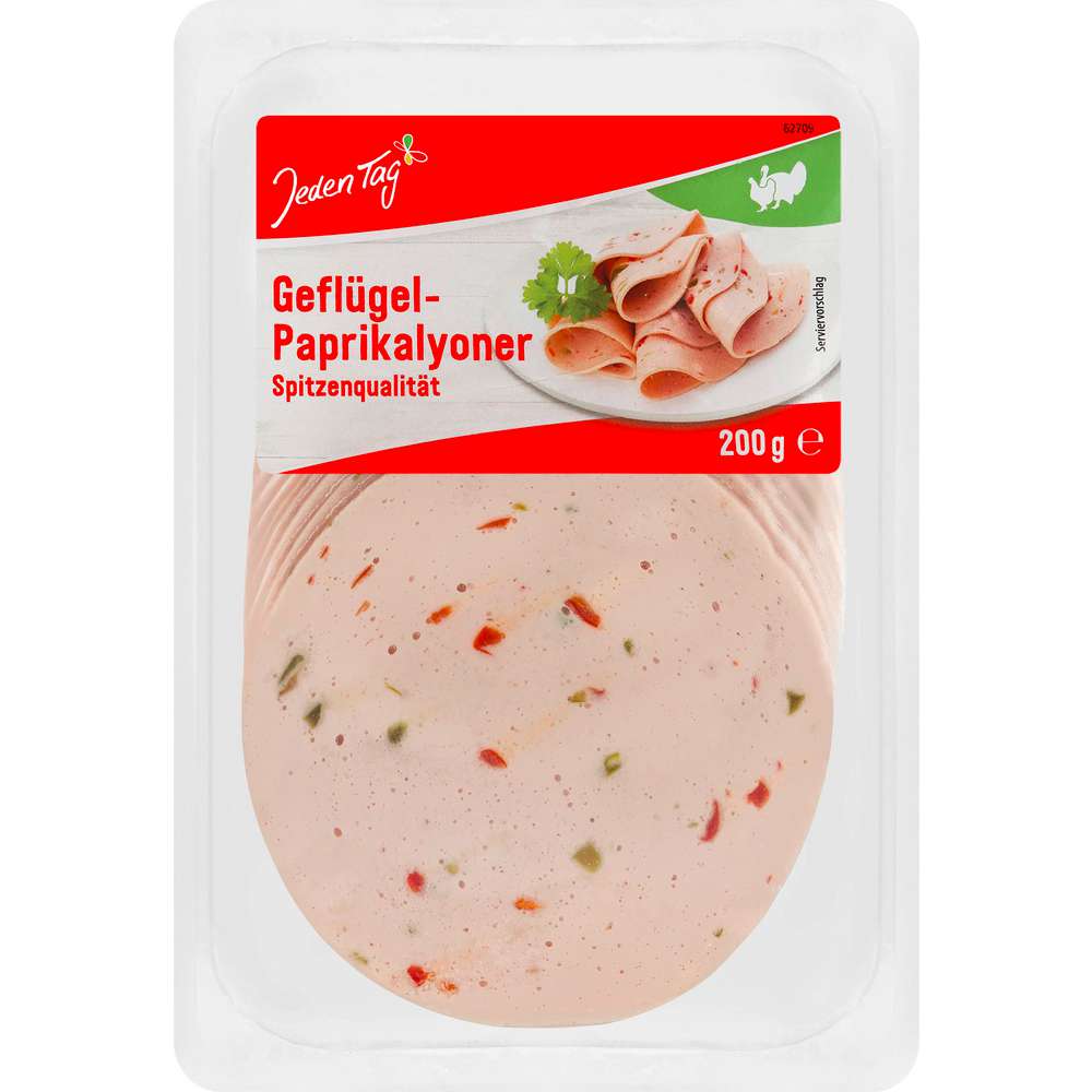 Produktabbildung Jeden Tag Geflügel-Paprikalyoner