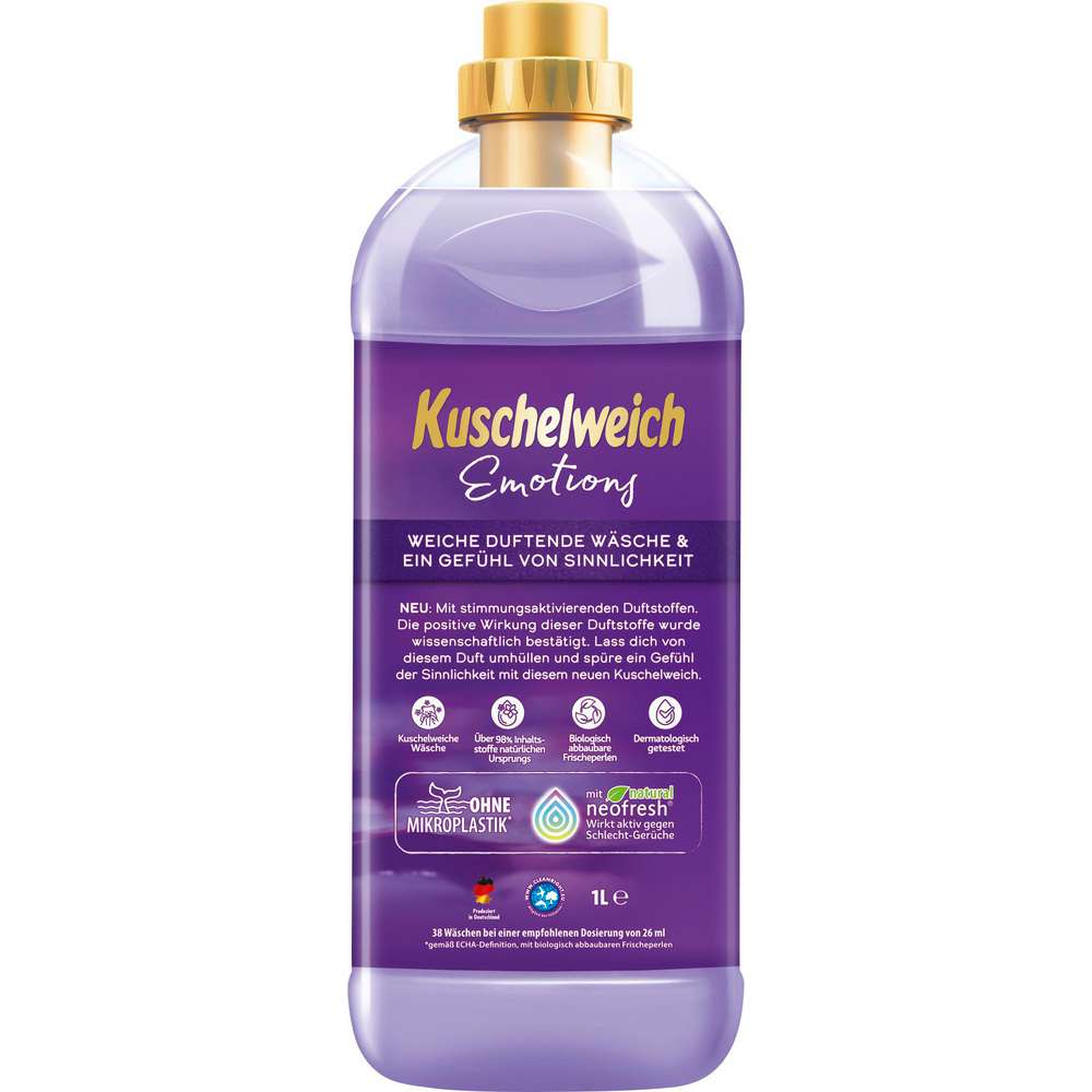 Produktabbildung Kuschelweich Weichspüler, Emotion Sinnlich