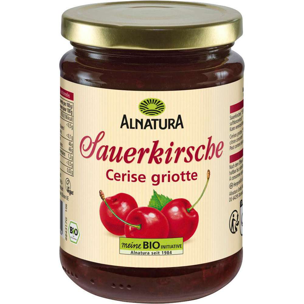 Produktabbildung Alnatura Bio Fruchtaufstrich, Sauerkirsche