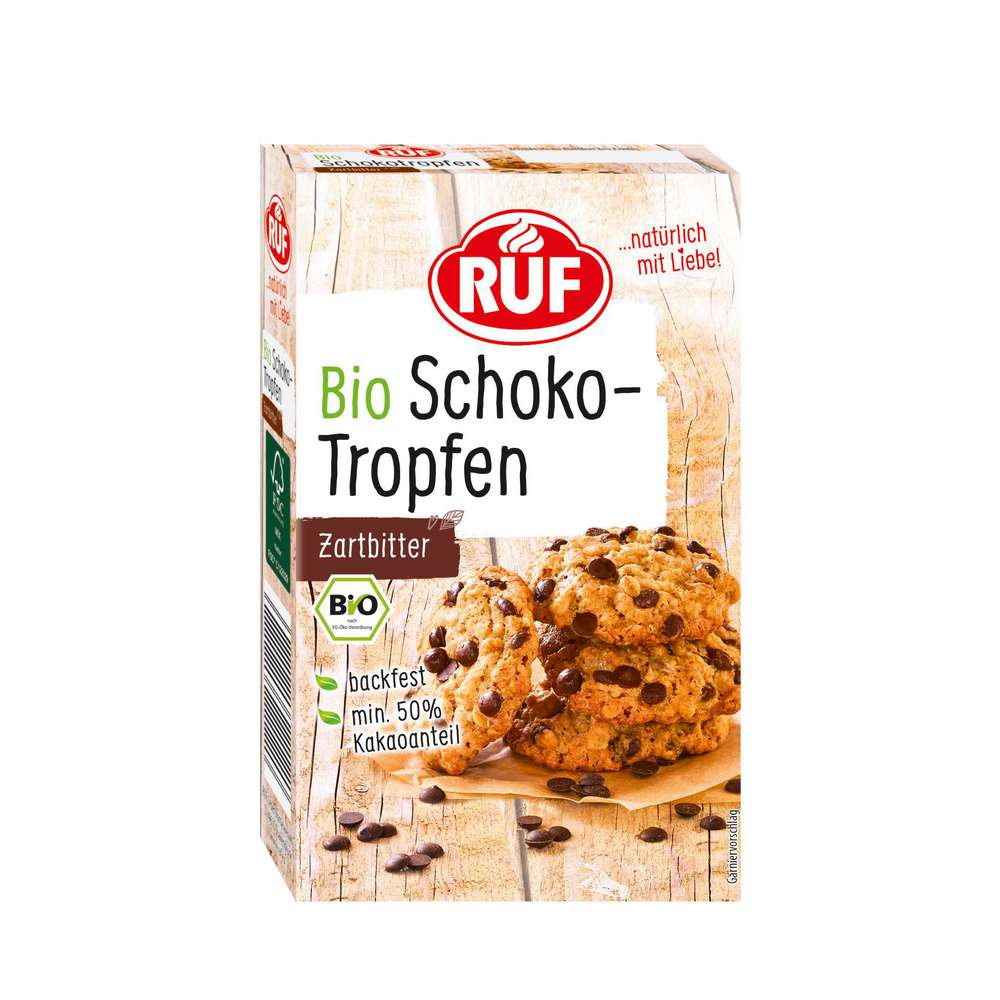Produktabbildung RUF Bio Schoko Tropfen, Zartbitter