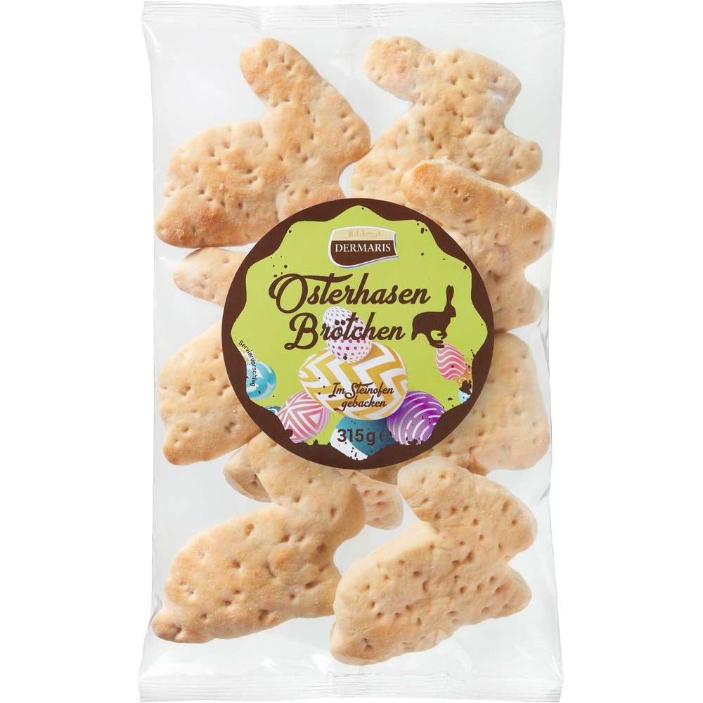 Produktabbildung Dermaris Weizen Aufbackbrötchen, Osterhasen