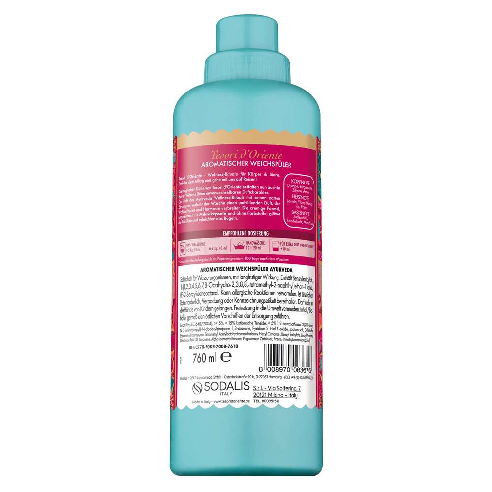Produktabbildung Tesori d´Oriente Weichspüler, Ayuverda