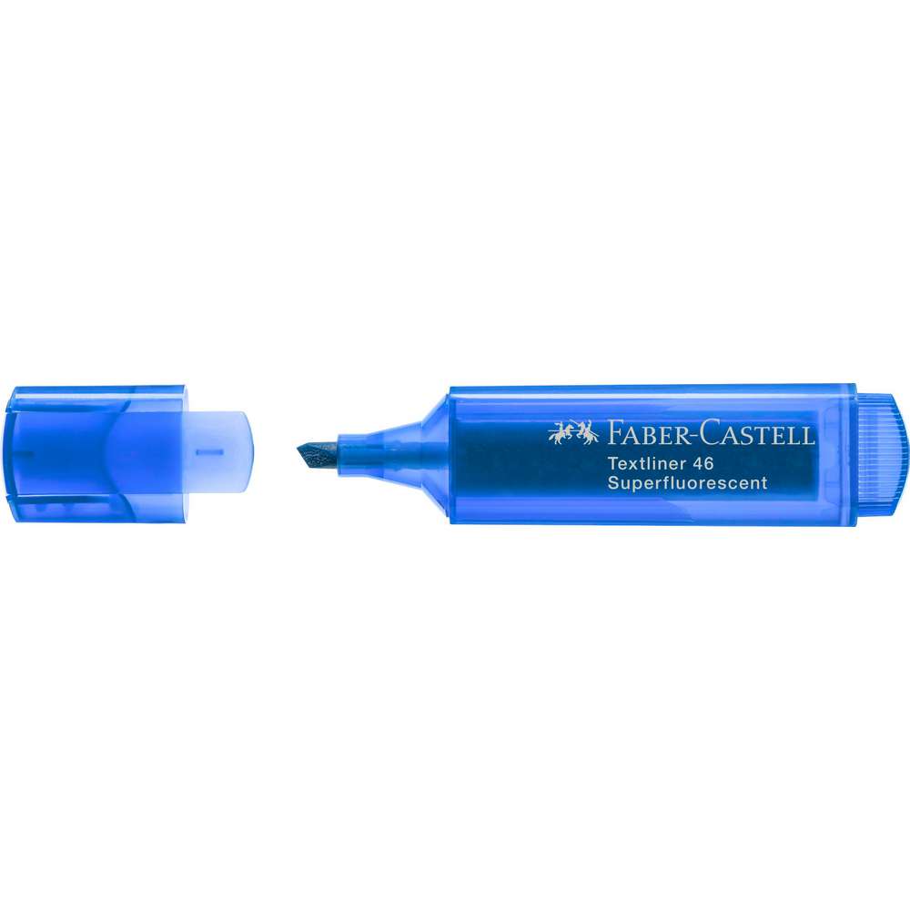 Produktabbildung Faber-Castell Textmarker Textliner 46 Superfuorescent, blau
