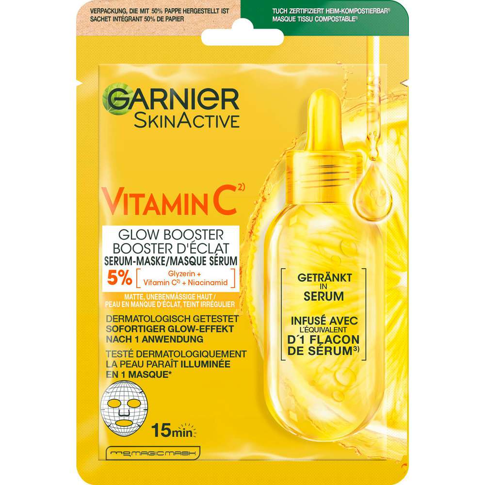 Produktabbildung Garnier Tuchmaske, Vitamin C