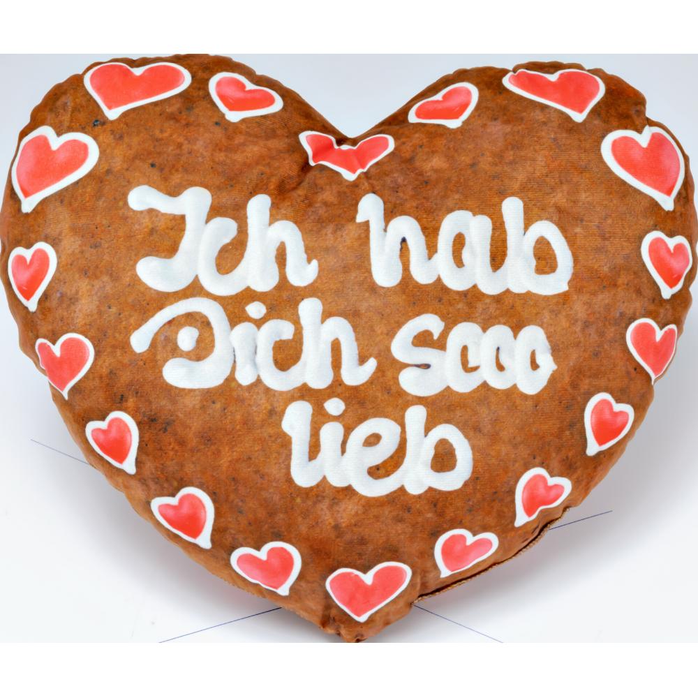 Produktabbildung keine Marke Dekokissen Lebkuchenherz, ab