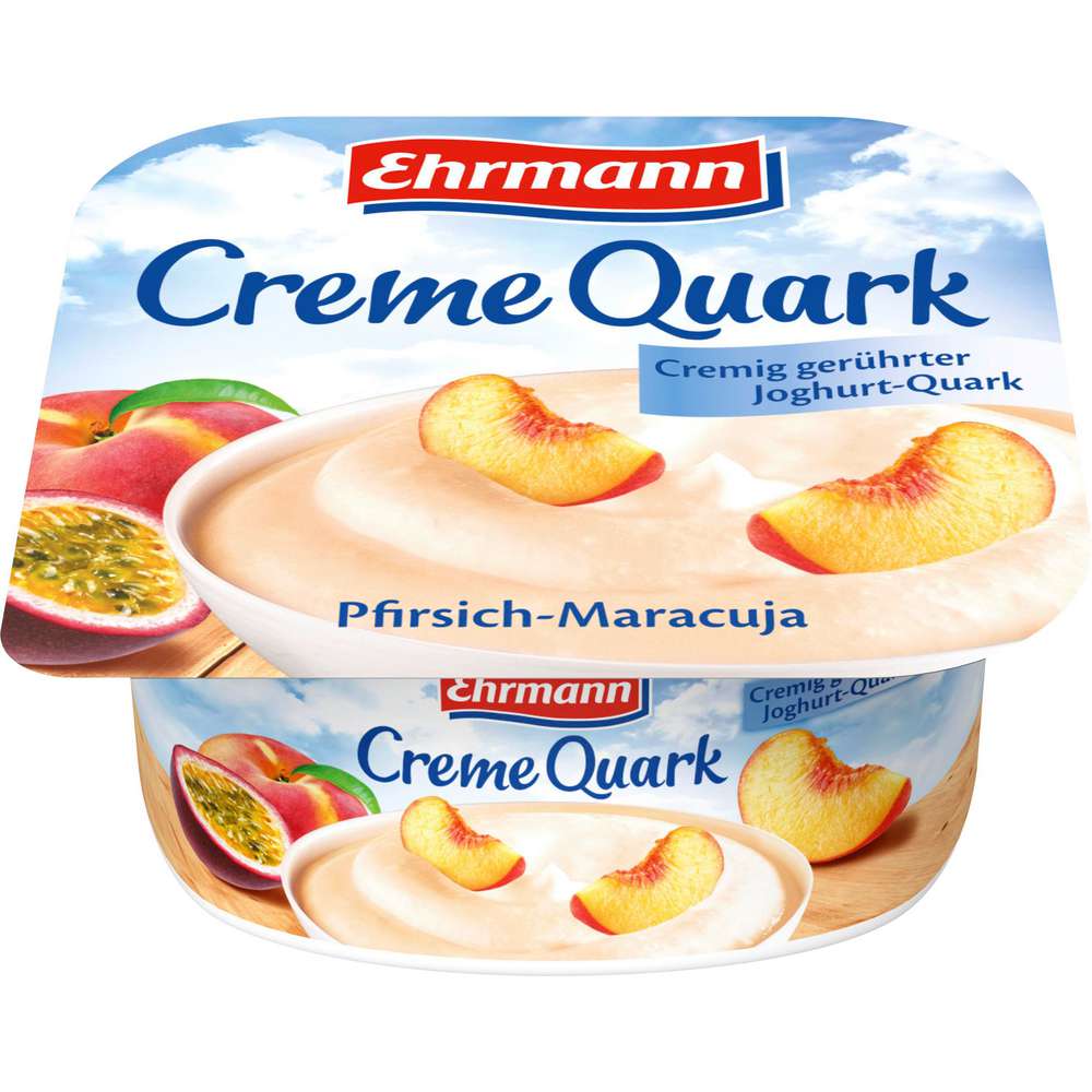 Produktabbildung Ehrmann Creme Quark, Pfirsich-Maracuja