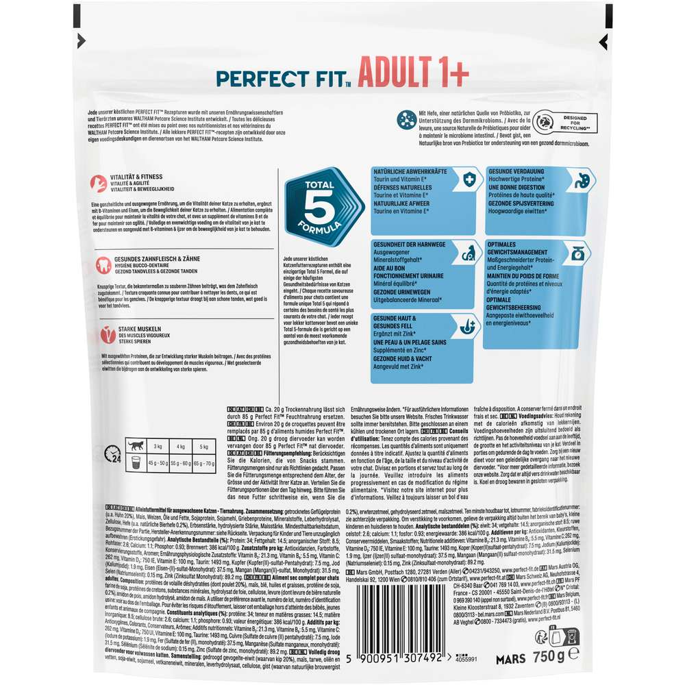 Produktabbildung Perfect Fit Katzen-Trockenfutter, Adult, Huhn