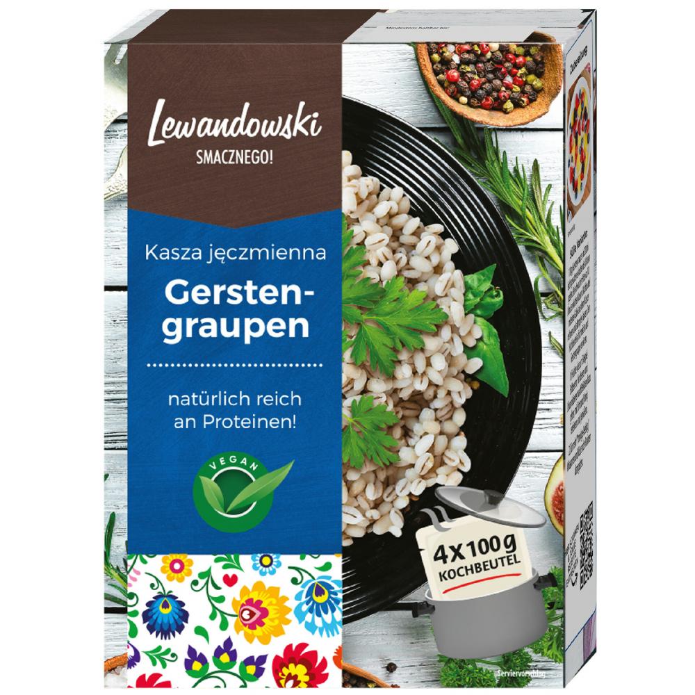 Produktabbildung keine Marke Lewandowski Gerstengraupen, 4 x 100 g
