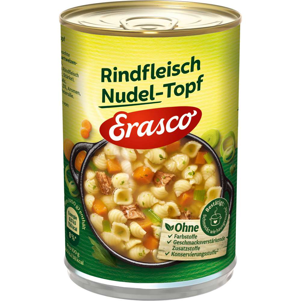 Produktabbildung Erasco Rindfleisch-Nudeltopf