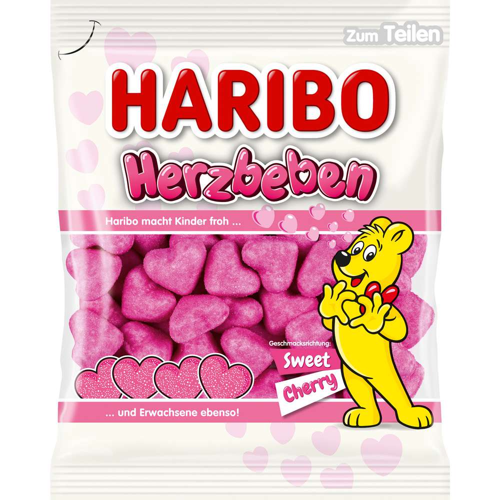 Produktabbildung Haribo Fruchtgummi Herzbeben