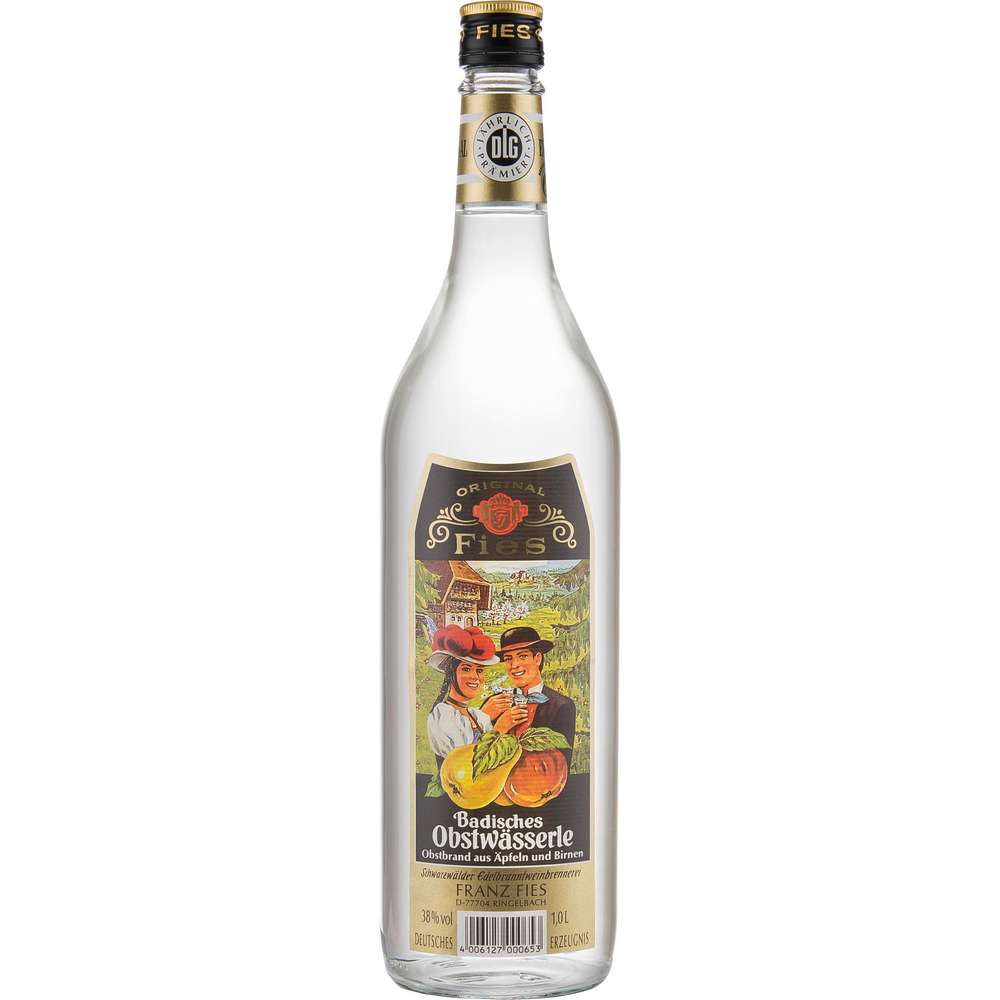 Produktabbildung Original Fies Badisches Obstwasser 38%