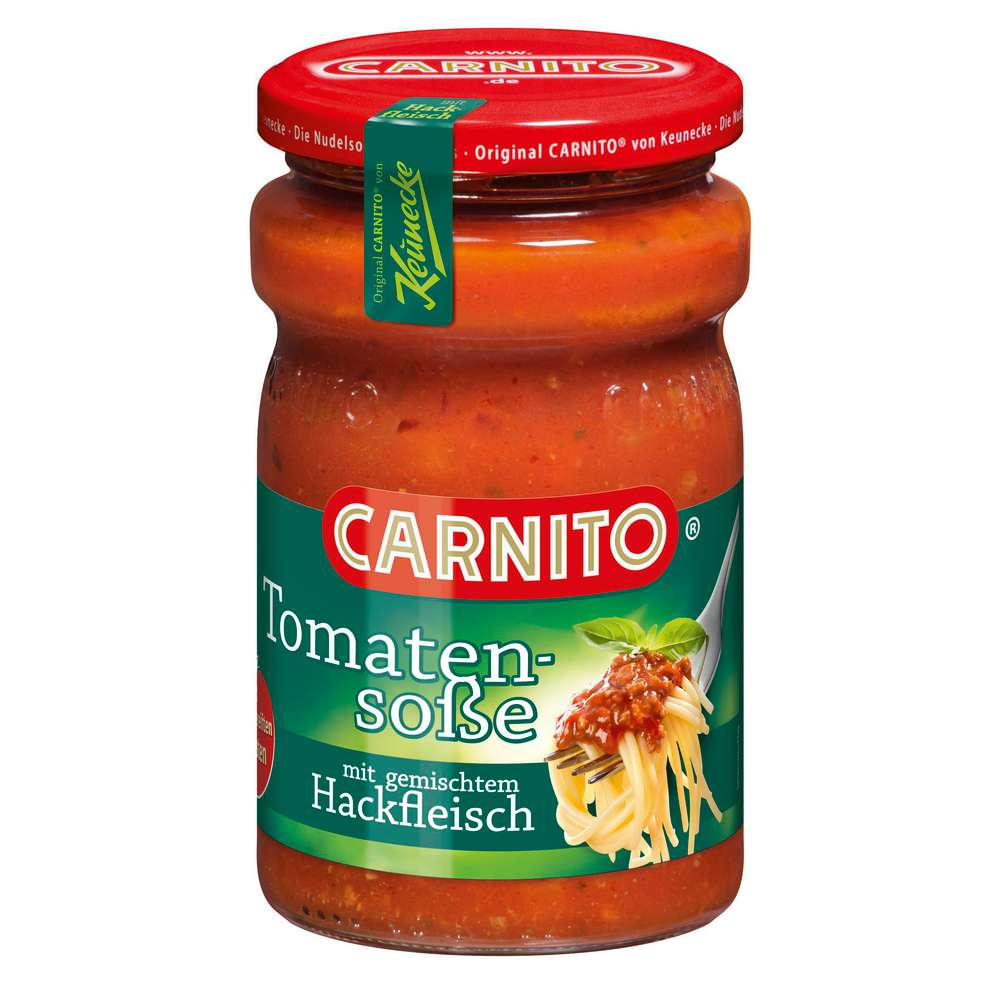 Produktabbildung Carnito Tomatensoße mit gemischtem Hackfleisch