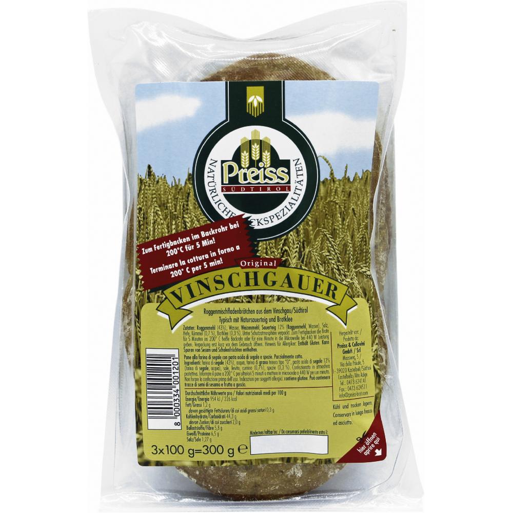 Produktabbildung keine Marke Preiss Roggenmischfladenbrötchen, 300 g