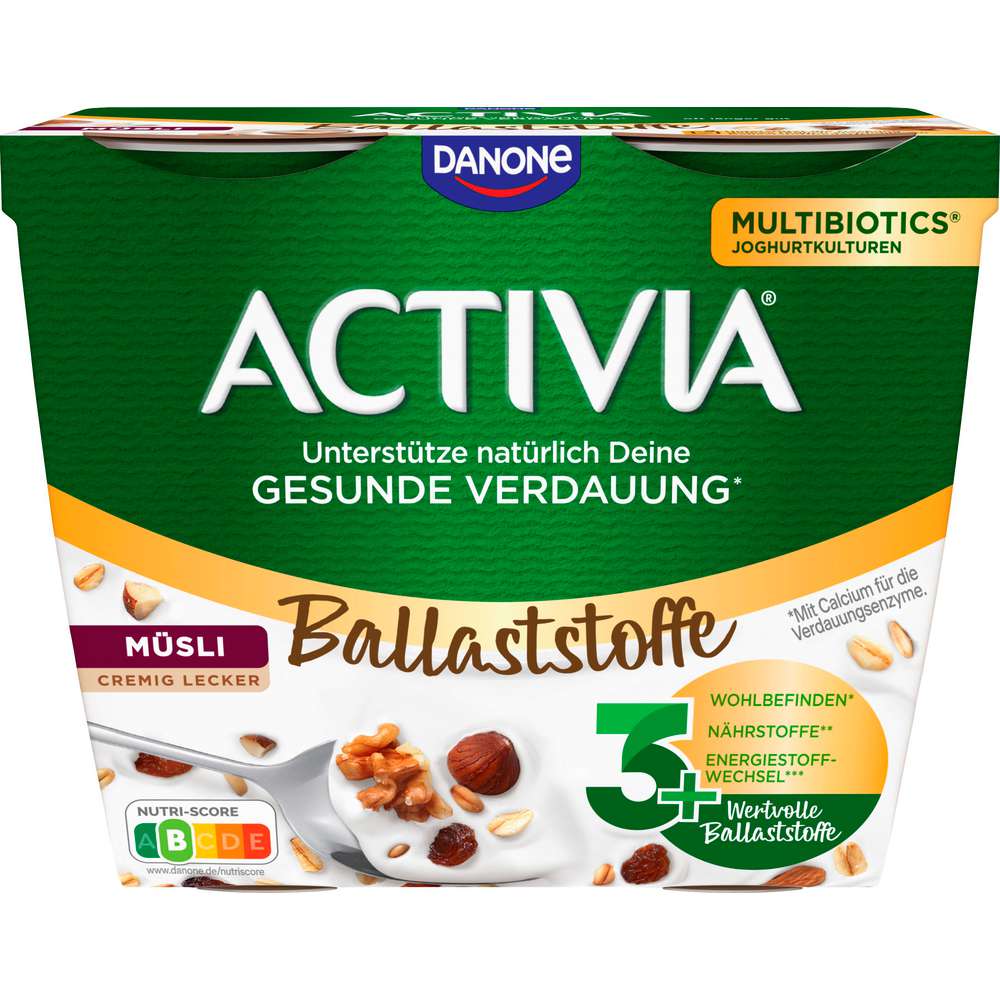 Produktabbildung Activia Fruchtjoghurt Müsli, 4 x 115g