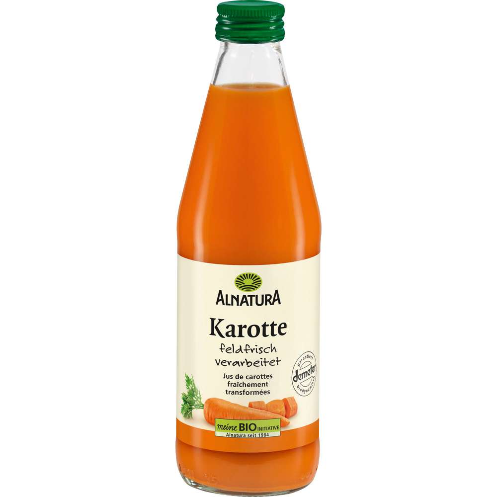 Produktabbildung Alnatura Bio Karottensaft, feldfrisch verarbeitet