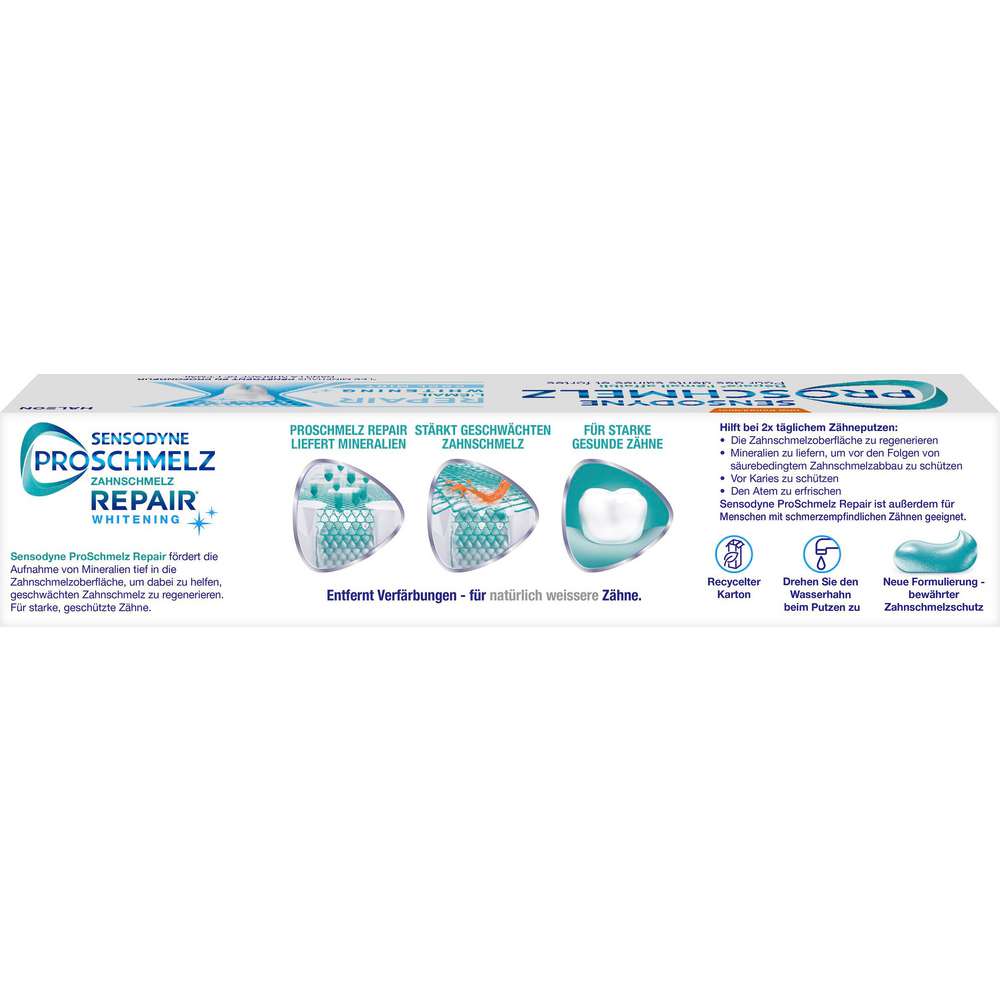 Produktabbildung Sensodyne Zahncreme Proschmelz, Repair Whitening Cool Mint
