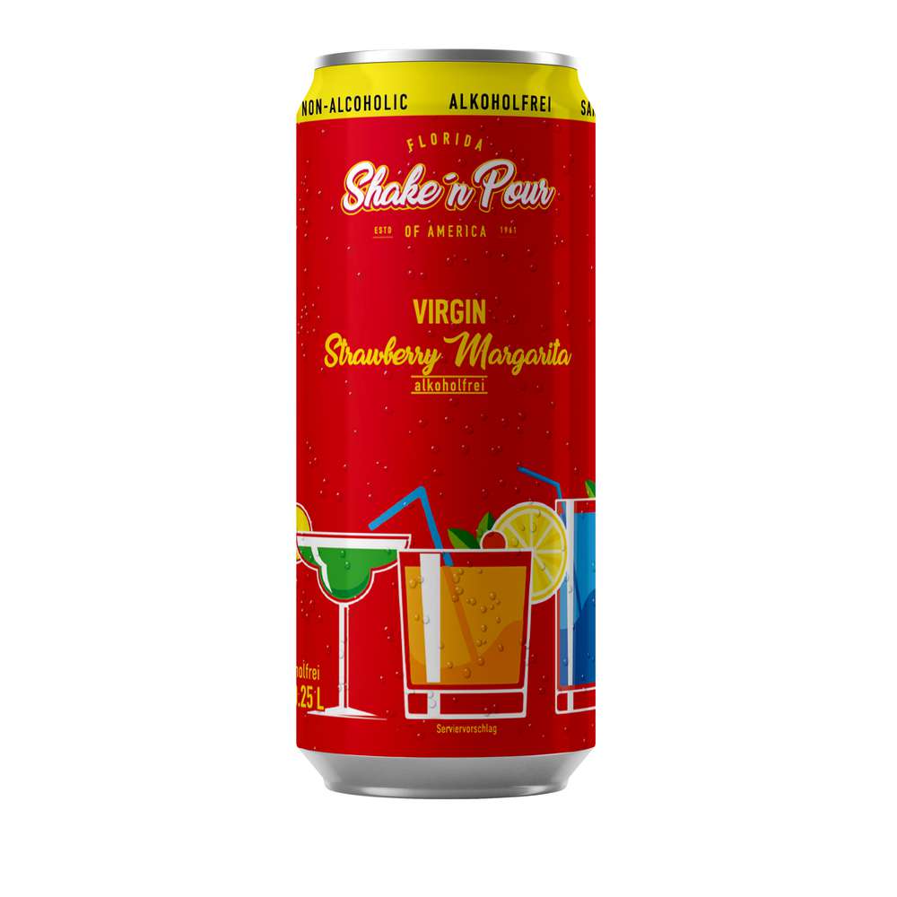Produktabbildung Shake'n Pour Virgin Strawberry Margarita, alkoholfrei