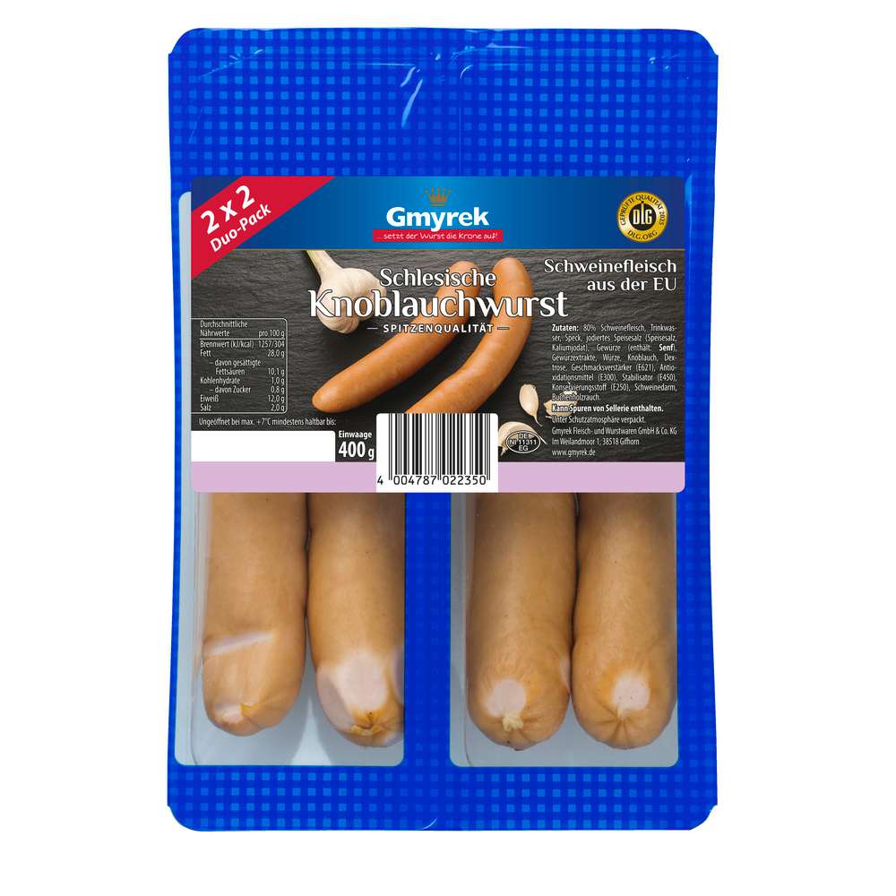 Produktabbildung Gmyrek Knoblauchwurst Duo