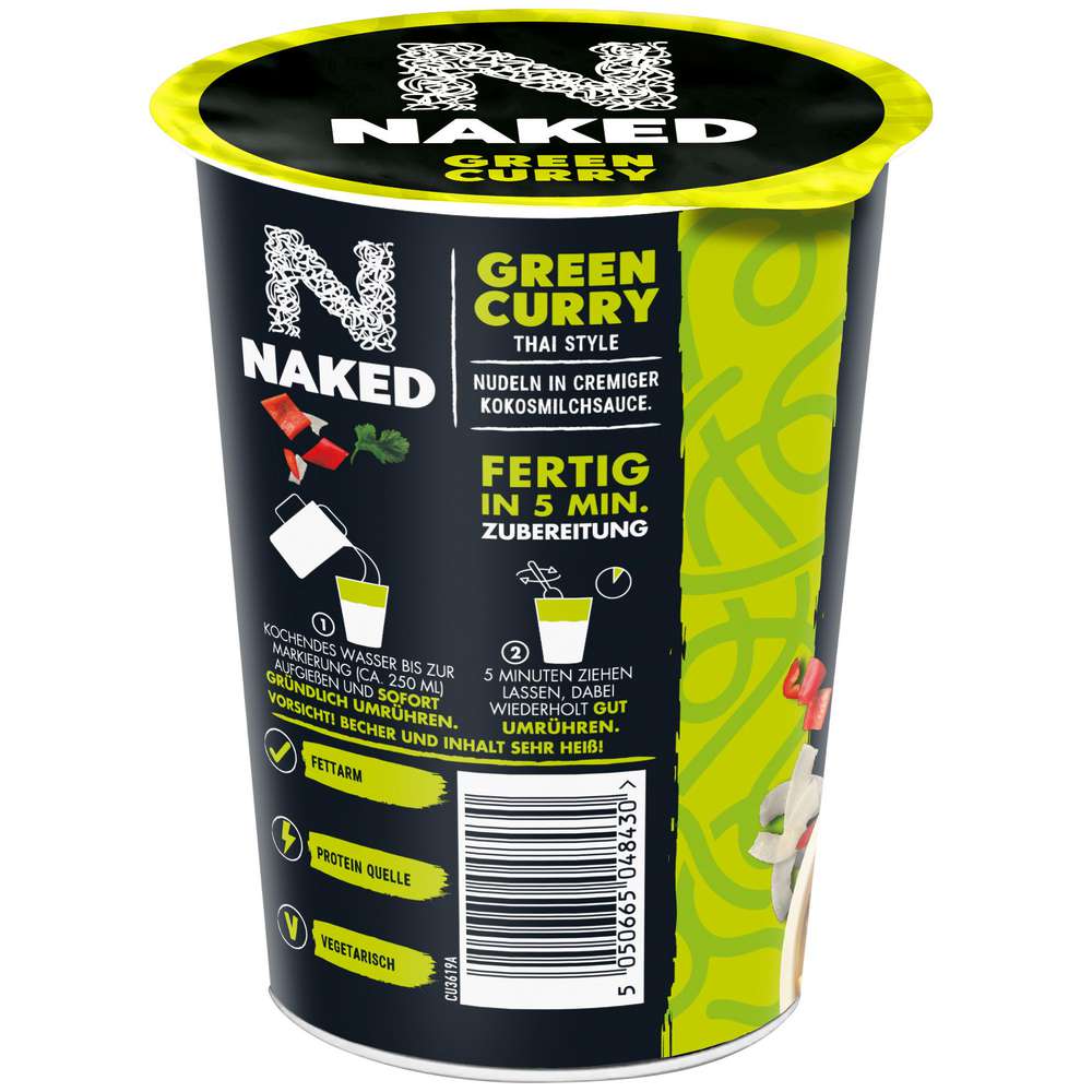 Produktabbildung Naked Thailändische Nudeln, Green Curry