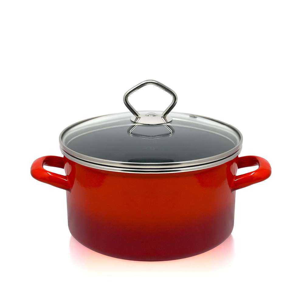 Produktabbildung Krüger Karl Fleischtopf Rom 16cm, rot