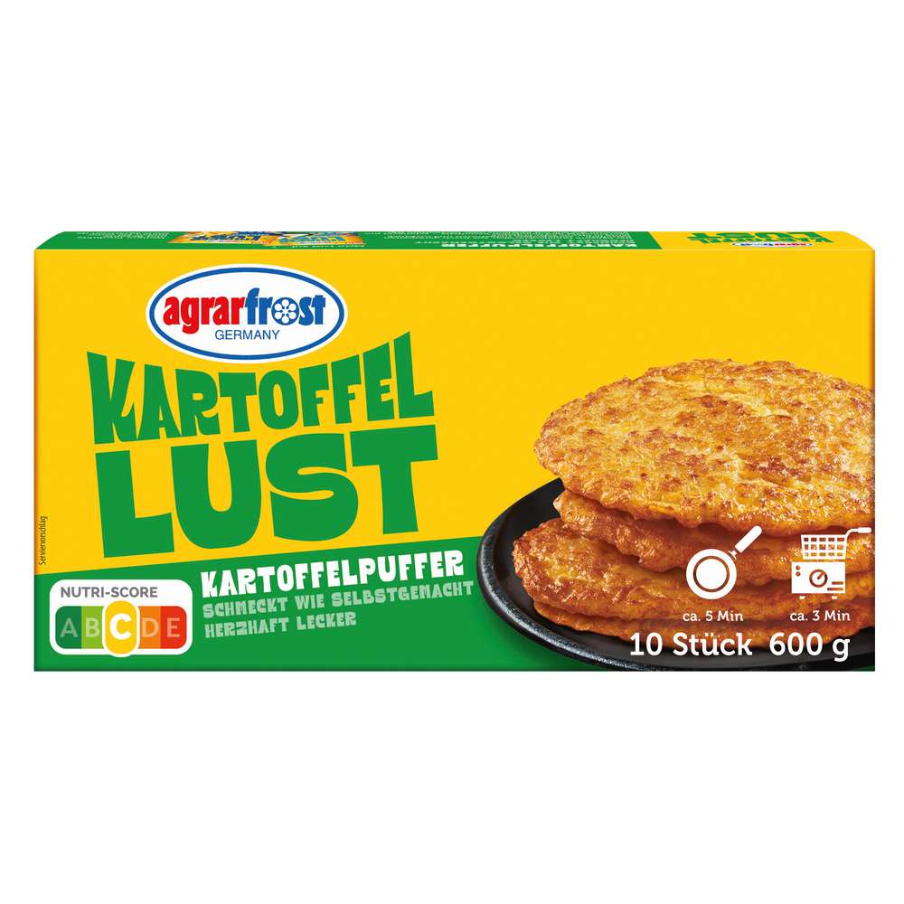 Produktabbildung Agrarfrost Kartoffelpuffer, tiefgekühlt