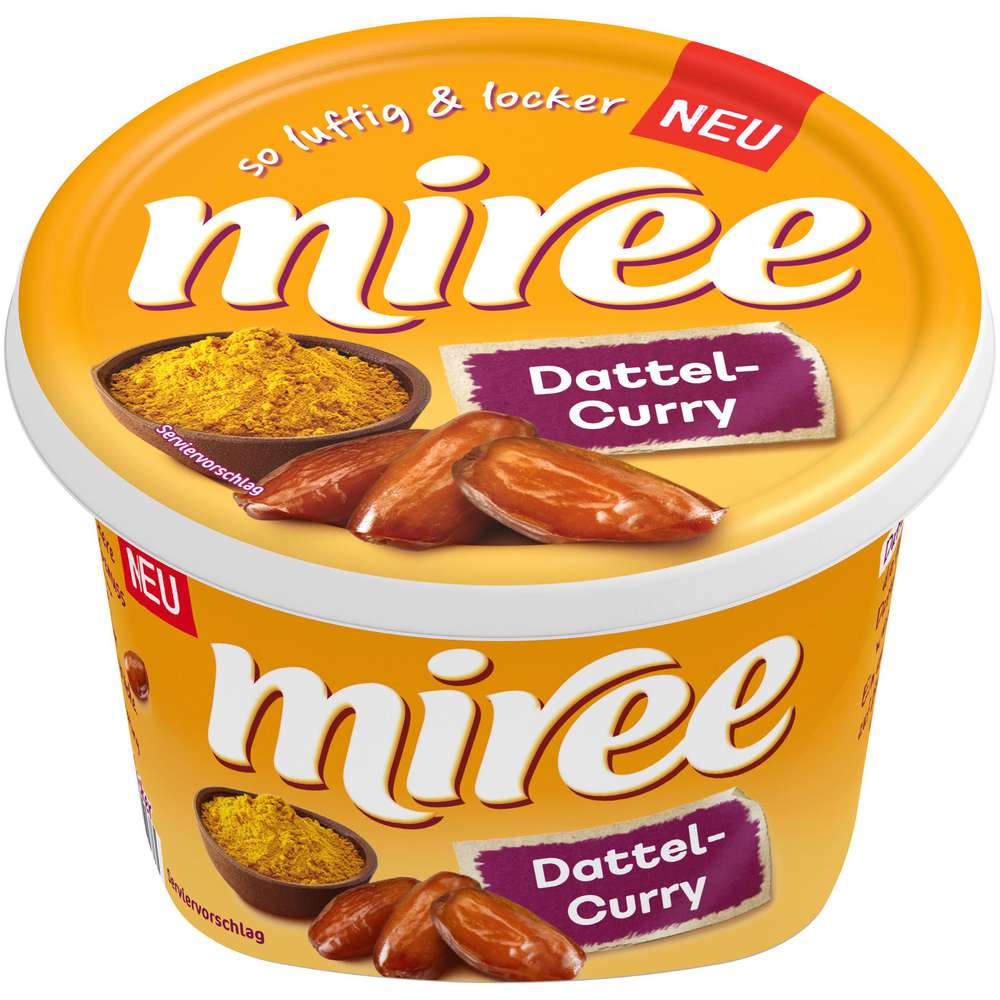 Produktabbildung Miree Frischkäse, Dattel-Curry