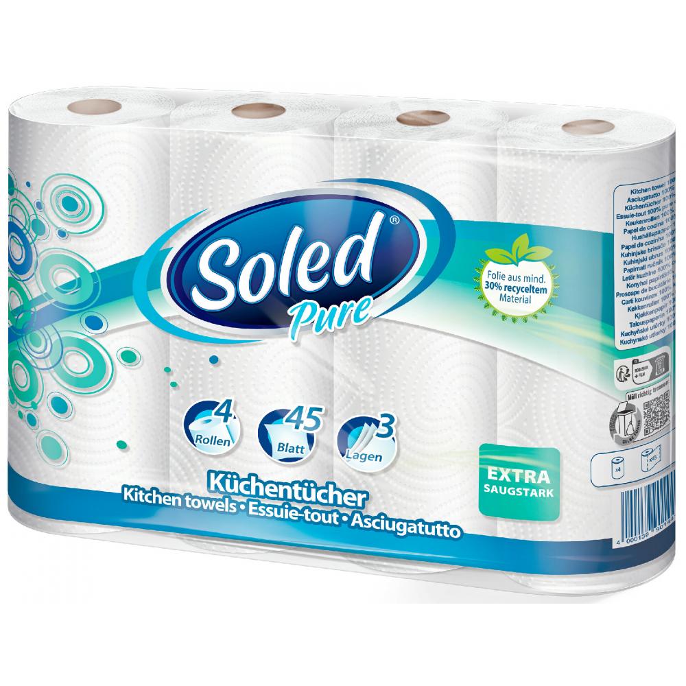 Produktabbildung keine Marke Soled Küchentücher, 3 x 45 Blatt