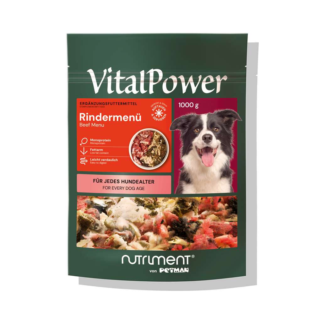 Produktabbildung Petman Hunde-Futter Vital Power, Rindermenü