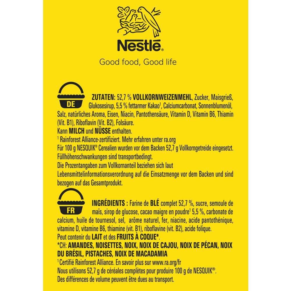 Produktabbildung Nestle Nesquik Cornflakes