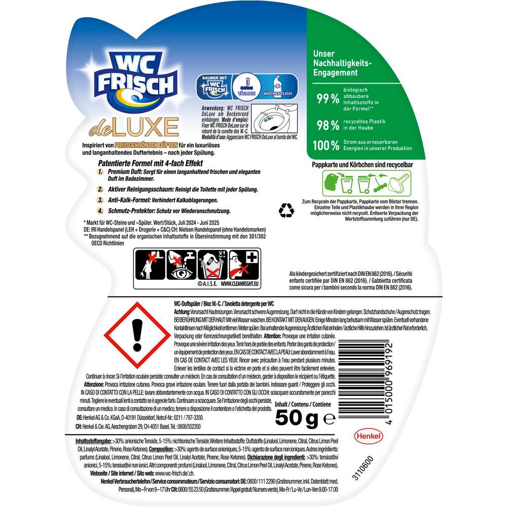 Produktabbildung WC Frisch WC Duftspüler Deluxe, Lovely Jasmine
