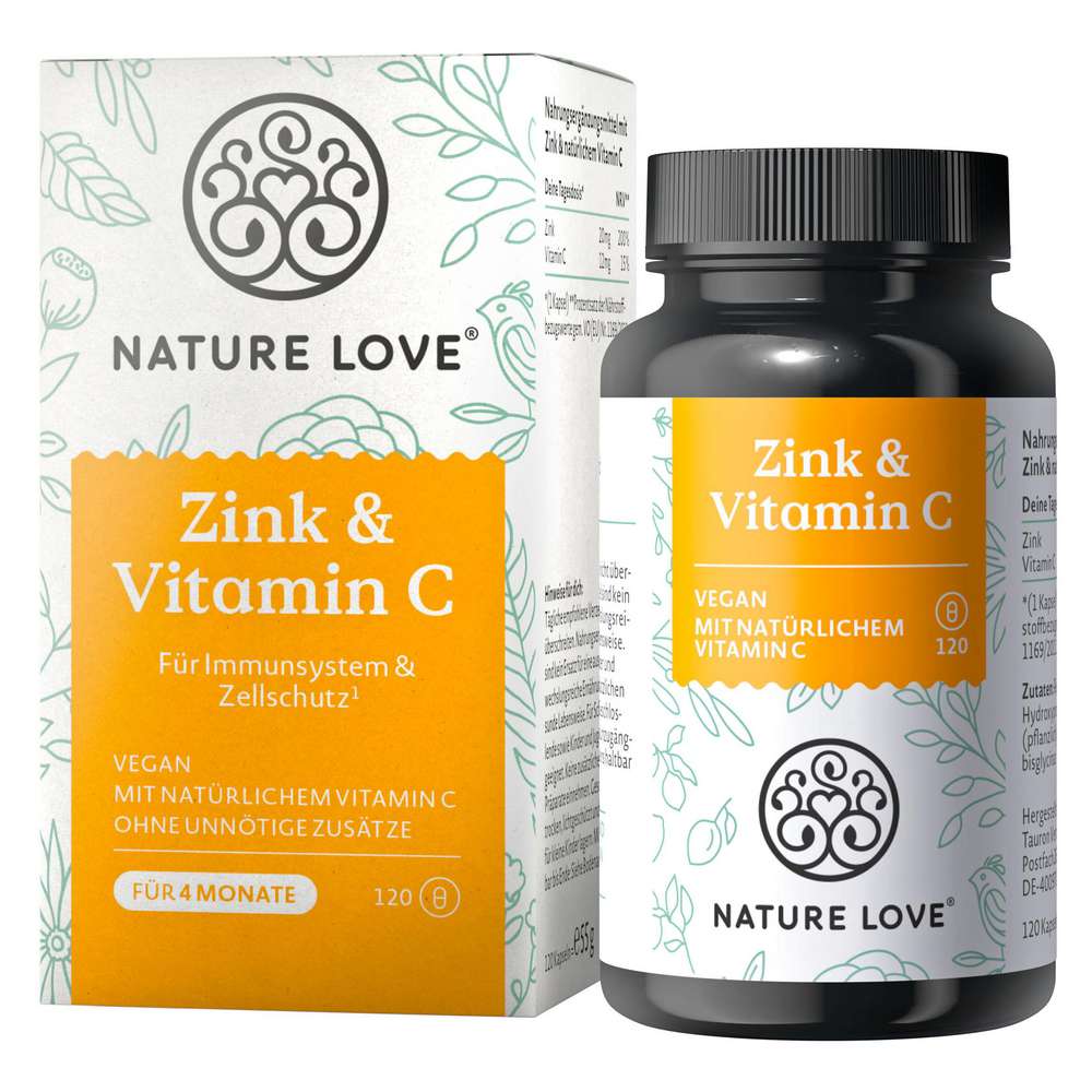 Produktabbildung Nature Love Zink mit Vitamin C