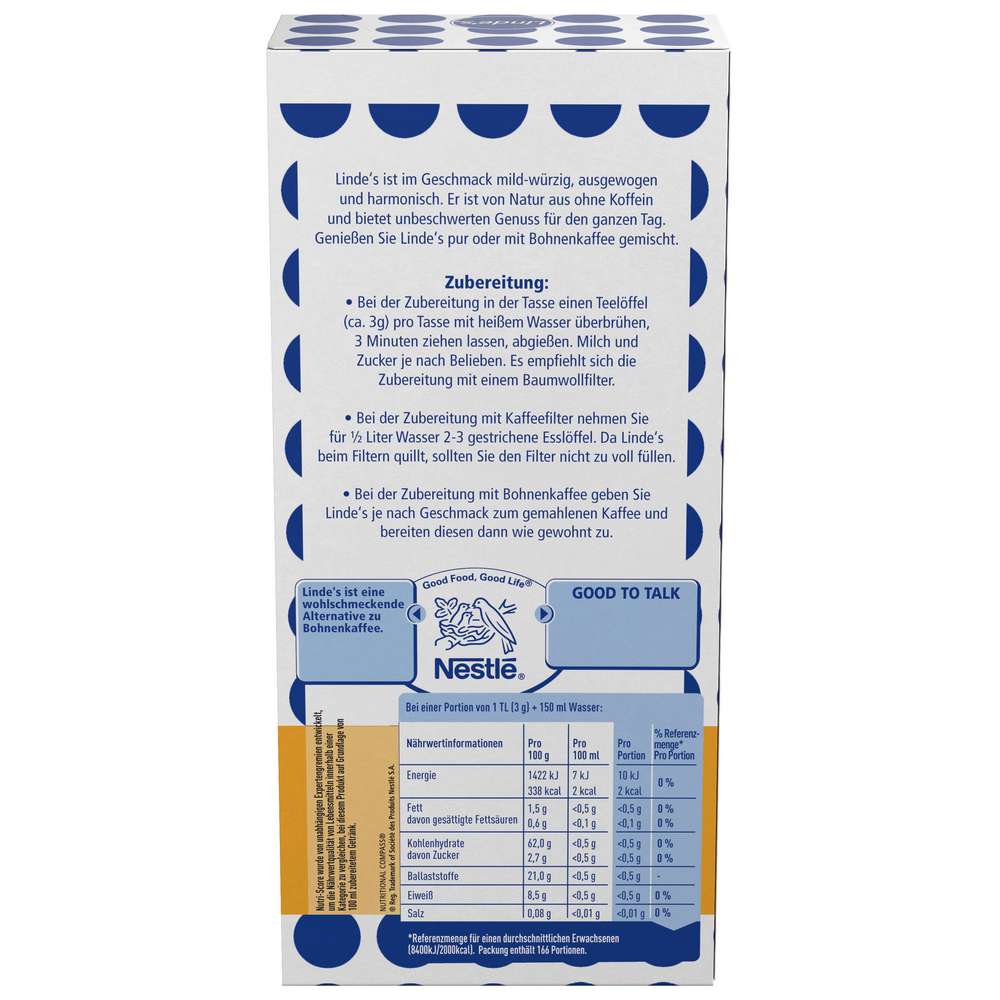 Produktabbildung Linde'S Korn-Kaffee Zichorie, koffeinfrei