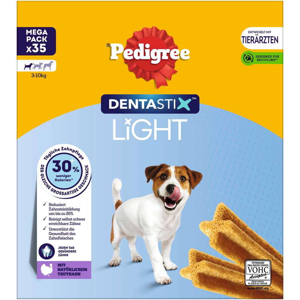 Produktabbildung Pedigree Hunde-Snack Dentastix Light, kleine Hunde Mega Pack
