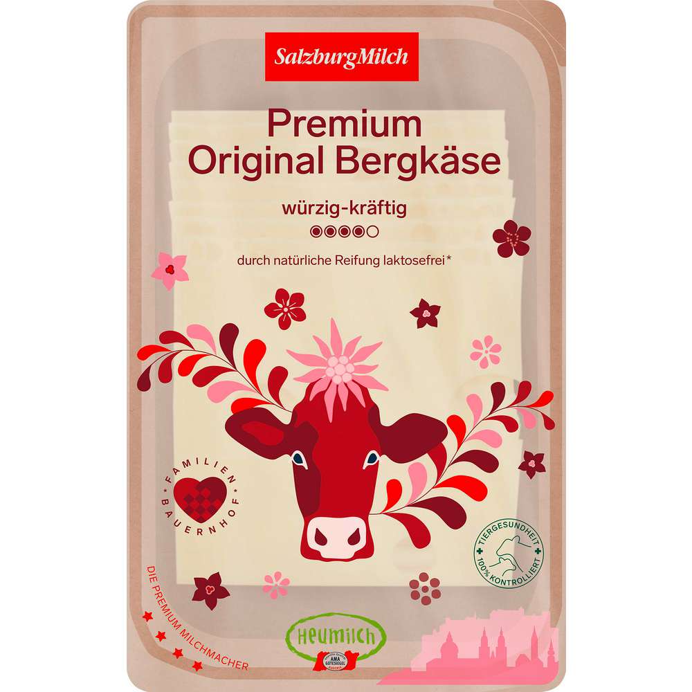 Produktabbildung Salzburgmilch Premium Bergkäse, würzig-kräftig