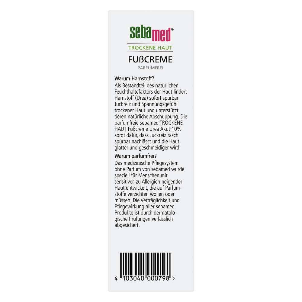 Produktabbildung Sebamed Fußcreme, trockene Haut