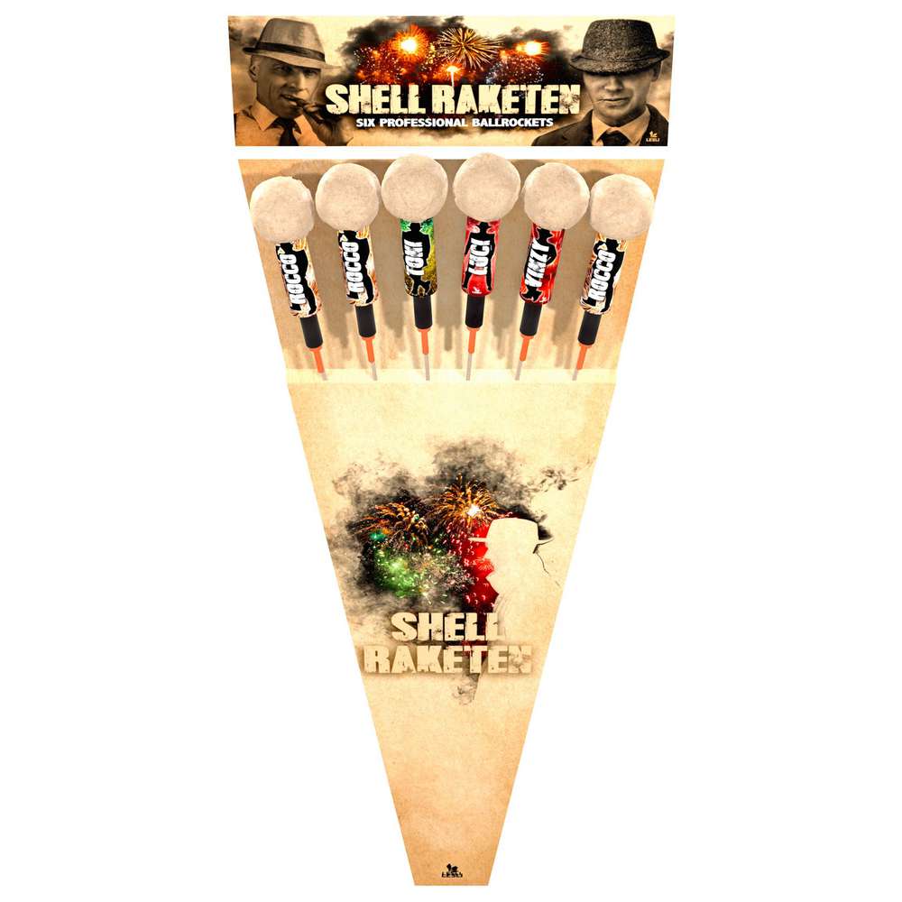Produktabbildung Lesli Silvesterzauber Shell Raketen