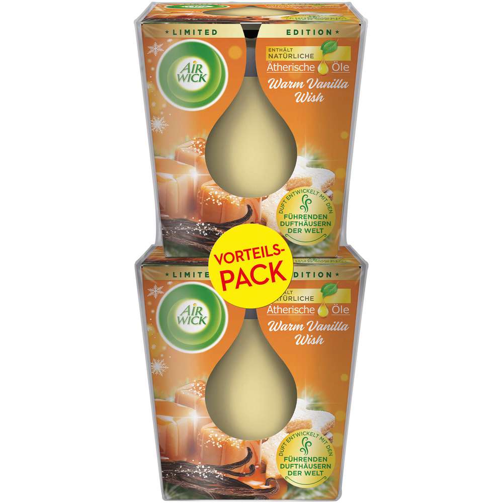 Produktabbildung Air Wick Duftkerze Duo, Warm Vanillla
