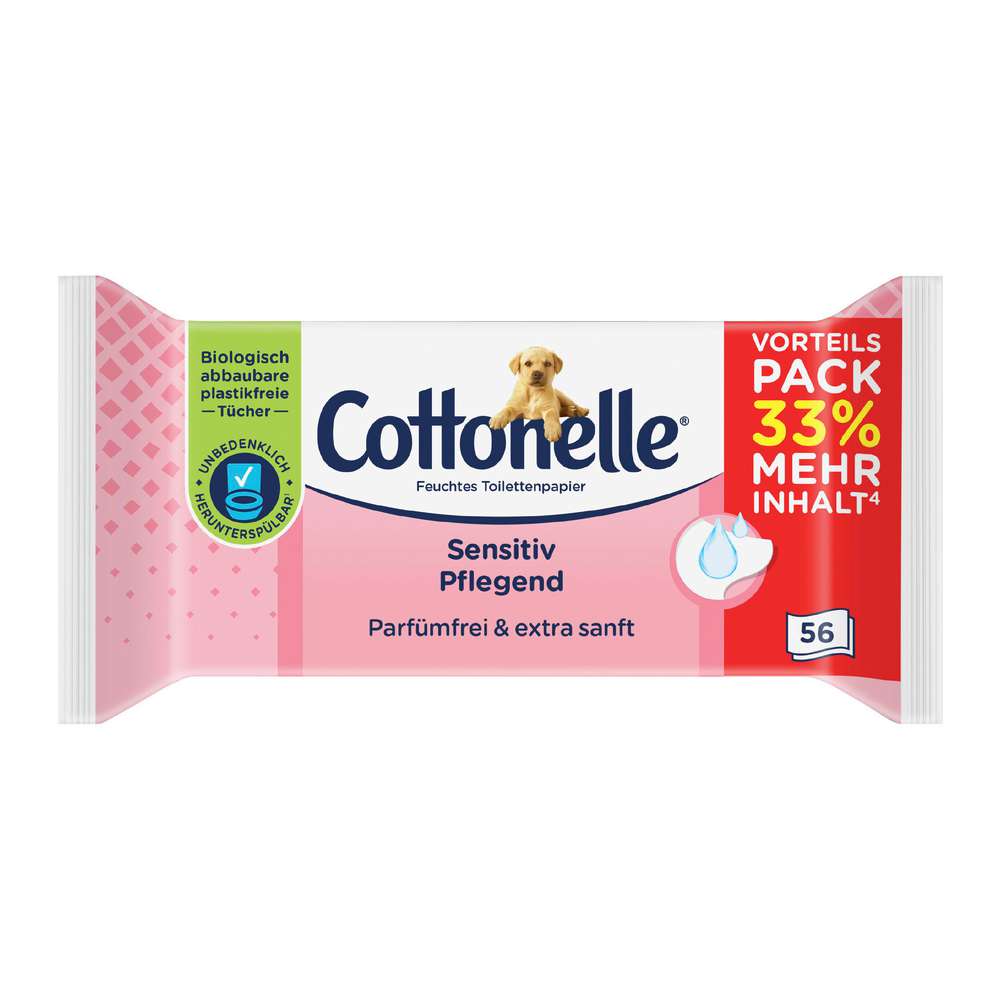 Produktabbildung Cottonelle Feuchtes Toilettenpapier, Sensitiv